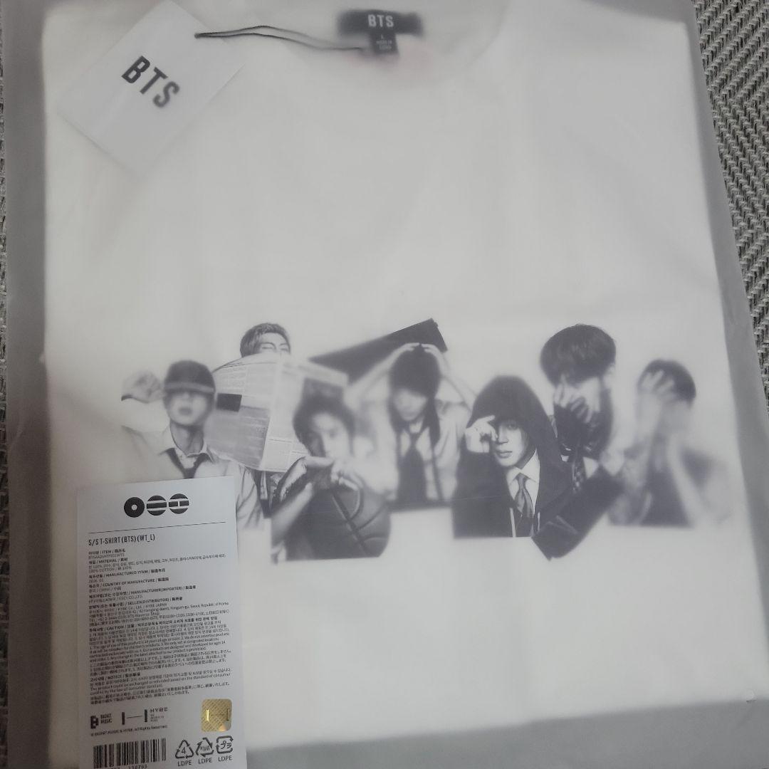 

[USED] Official BTS ARIRANG Full Member Size L Face T-Shirt with Bonus Item