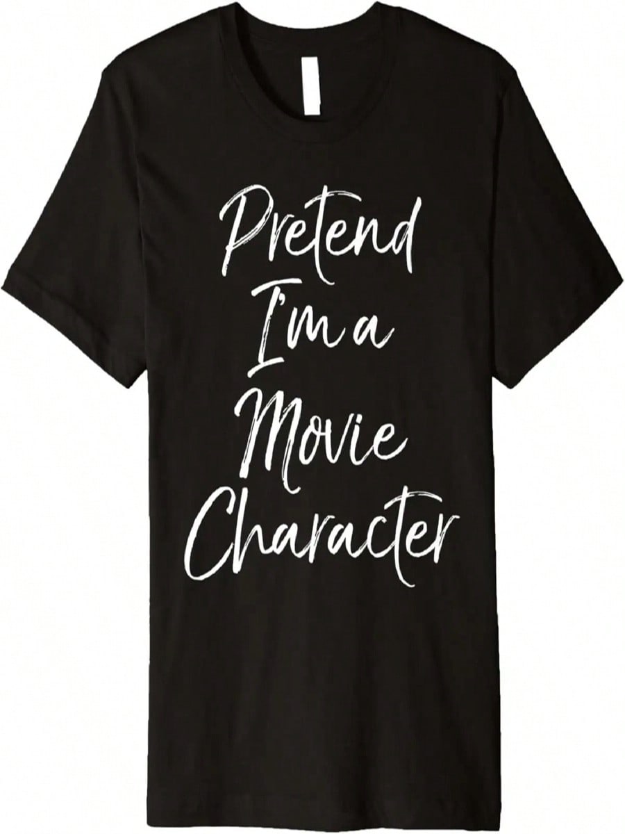 Easy Halloween Costume Lazy Pretend I m A Movie Character Premium T-Shirt S