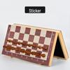 Brangdy Wooden Magnetic Chess & Checkers Set