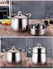 Thickened Stainless Steel Stockpot - Large Capacity for Braising, Boiling, and Steaming On Induction Cookers and Gas Stoves