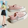 Women's Casual Thick Soled Canvas Shoes 2024 Summer New Korean Version Fashion Trend Women Versatile Comfortable Sneakers