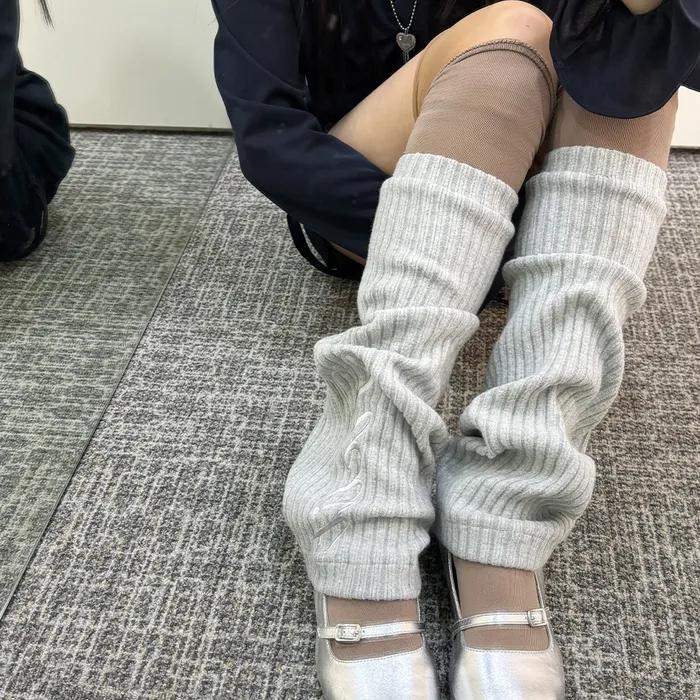 Gal Loose Leg Warmer (Light Gray)
