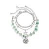 Vintage Ethnic Style Dragonfly Star Pendant Gravel Bracelet Women'S Multi-Layer Chain Set Bracelet