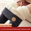 Superdicke Winterleggings für Damen, gefüttert mit Lammwolle, hoher Bund, 800g, Übergröße.