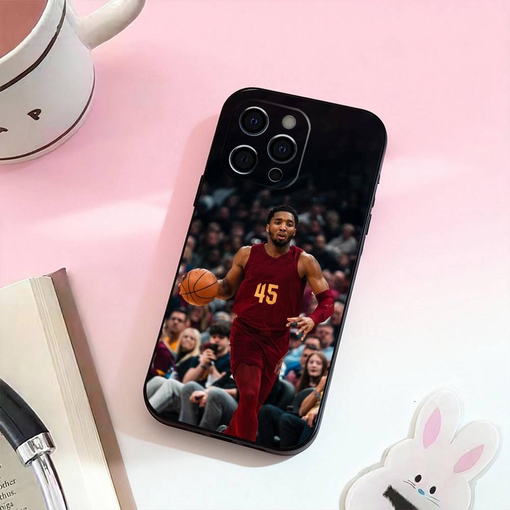 D-Donovan MitchellS 45 Phone Case For iPhone 17,16,15,14,13,12,11 Plus,Pro,Max,XS Silicone Soft Cover