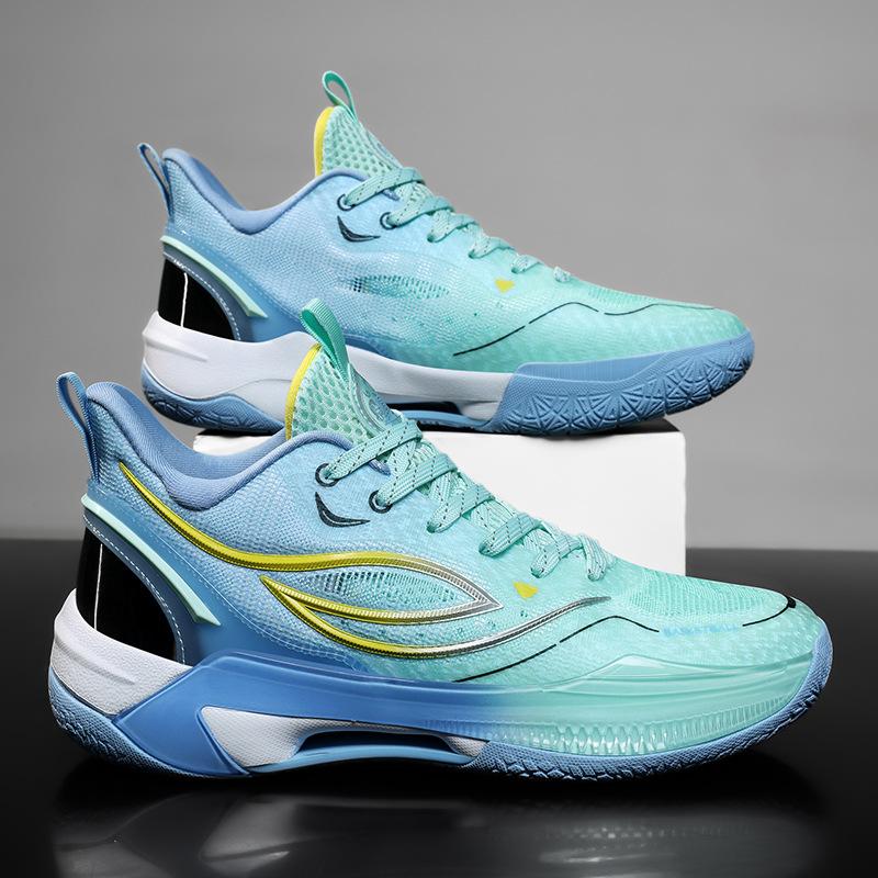 

Professional Basketball Shoes Men S And Women S Youth Students Breathable Non-Slip Sports Shoes Shock Absorption High-Quality Actual Basketball Shoes 36 небесно-голубой
