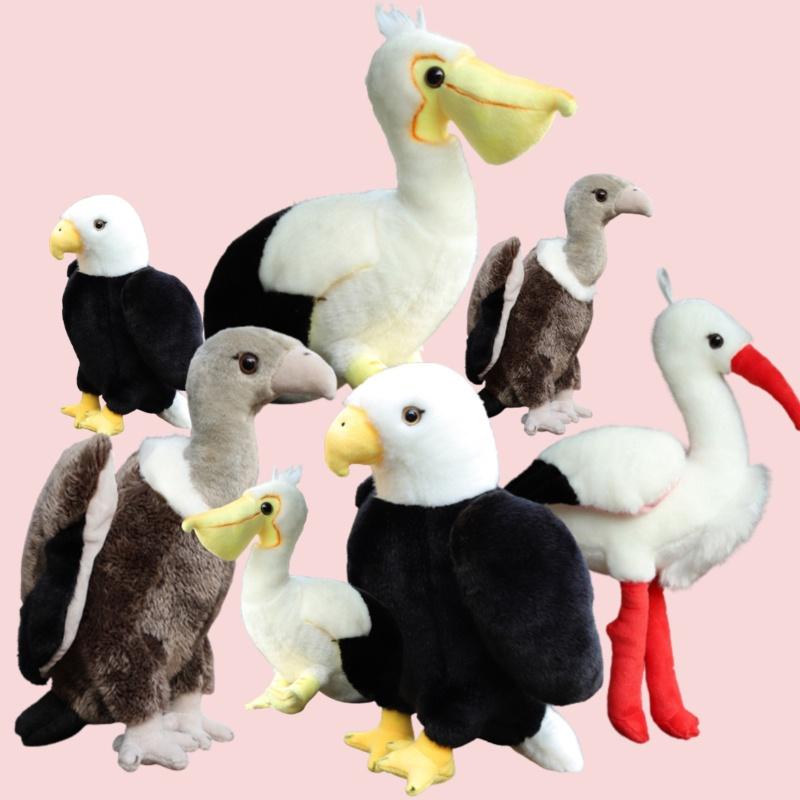Realistic Eagle Plush Toy For Wildlife Enthusiasts 25cm/35cm/45cm