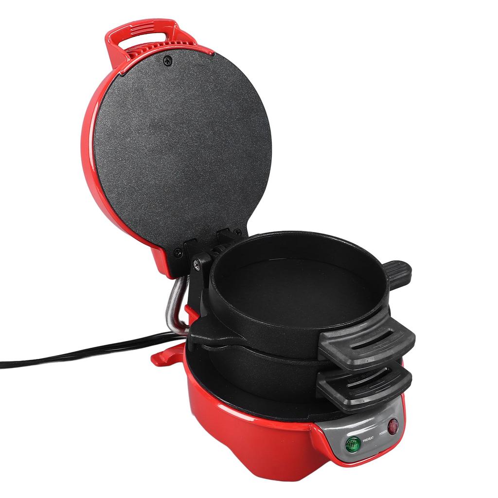 600W Breakfast Sandwich Maker with Egg Cooker Tool Aluminum Easy To Clean Non Stick Breakfast Maker