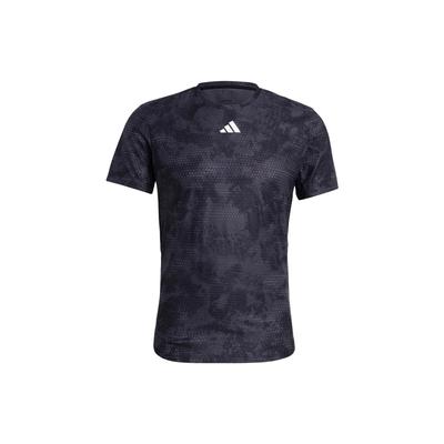 Logo Print Tennis Sport Round Neck Short Sleeve T-Shirt Men Tops Gray IB4606