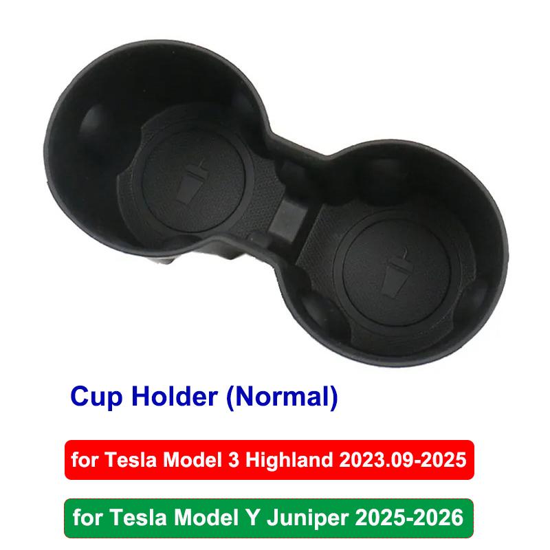 Car Cup Holder for Tesla Model Y Juniper Center Console Cup Mat TPE Water Bottle Holder Model 3 Highland interior Accessories