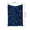 Cozy Throw Blanket Soft Flannel Warm Bedspread Living Room Decor Gift Home Textiles Plush Lightweight Blanket