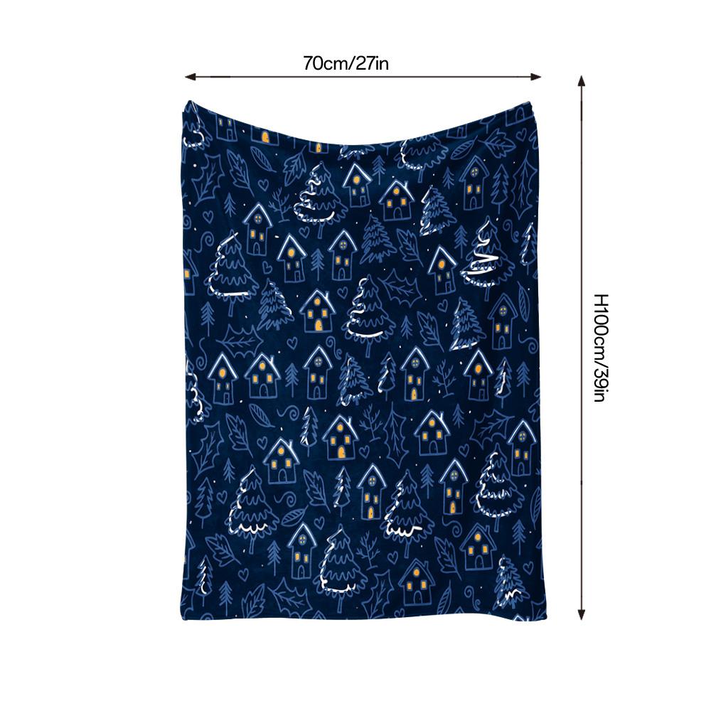 Cozy Throw Blanket Soft Flannel Warm Bedspread Living Room Decor Gift Home Textiles Plush Lightweight Blanket