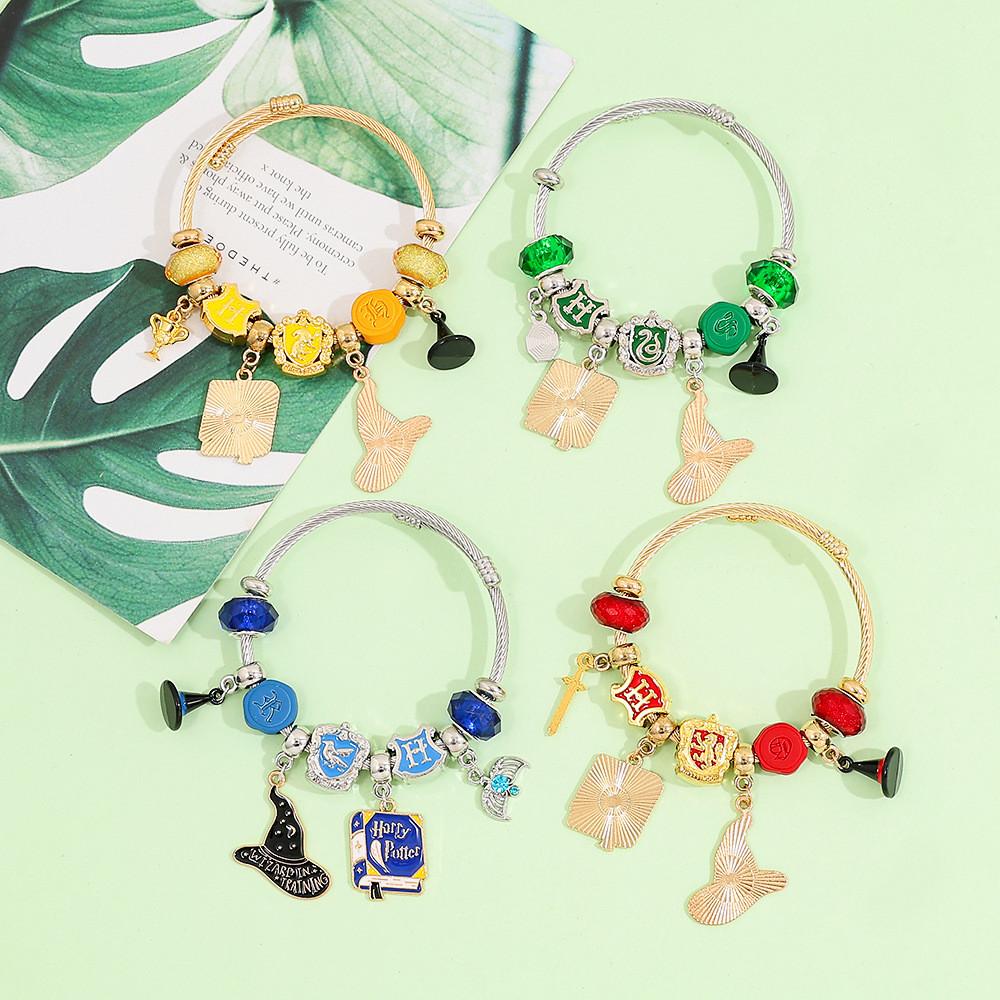 Braccialetto Charm Edizione da Collezione Harry Potter Con Ciondolo in Lega di Zinco Per Regalo