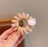 Cute Four-Leaf Clover Lucky Kitten Hair Band Funny Cartoon Expression Cat Hair Rope Girl Ball Head Versatile Headrope