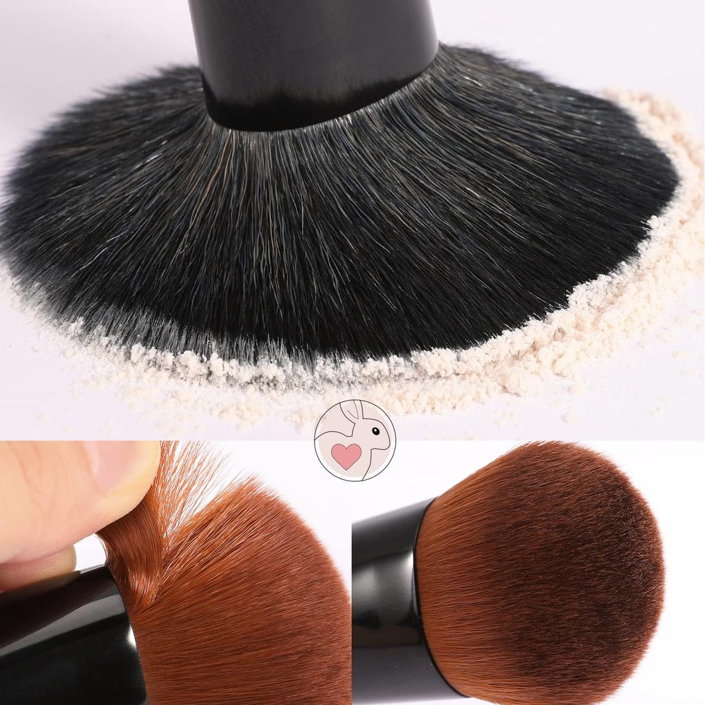 DUcare Foundation Kabuki Makeup Makeup Face Powder Cheek Made with the Highest Quality Taklon Brush, Brush, Brush, Brush, & Brush,