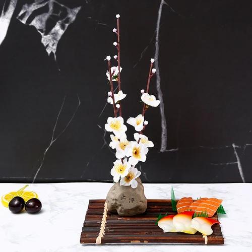 Sushi dishes sashimi platter plate decoration flowers mood plate decoration small ornaments creative embellishment flowers