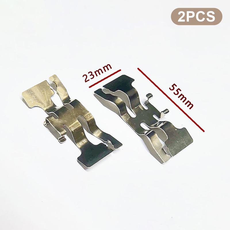2Pcs Motorcycle Caliper Lower Pump Brake Pump Stainless Steel Spring Plate Motorcycle Caliper Brake Pads