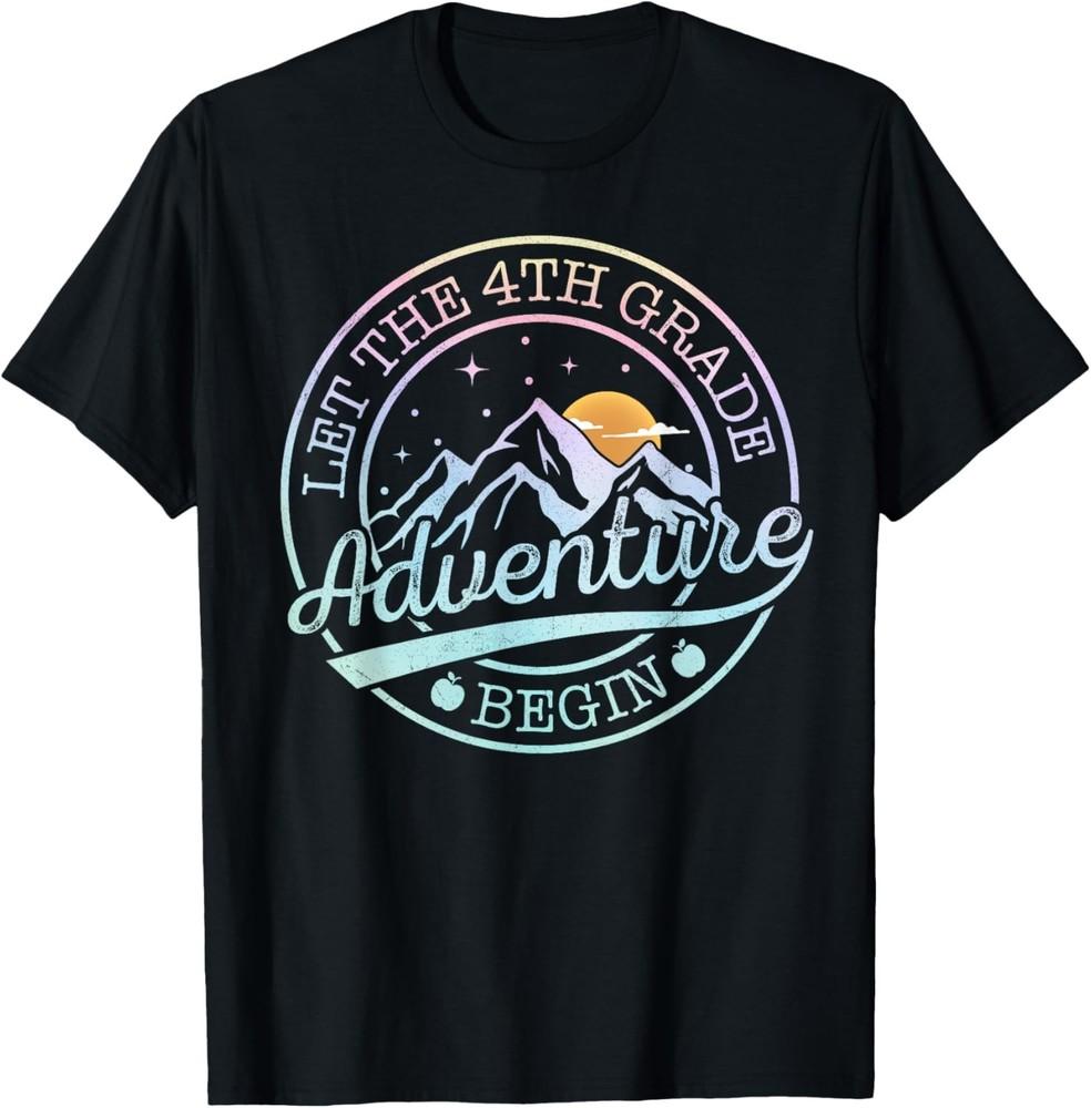 Let The 4th Grade Adventure Begin Retro First Day Of School Unisex T-Shirt