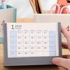 Multifunctional Desk Pencil Holder with 2024 Monthly Calendar, Office Desktop Organizer Pen Holder for Student Teacher