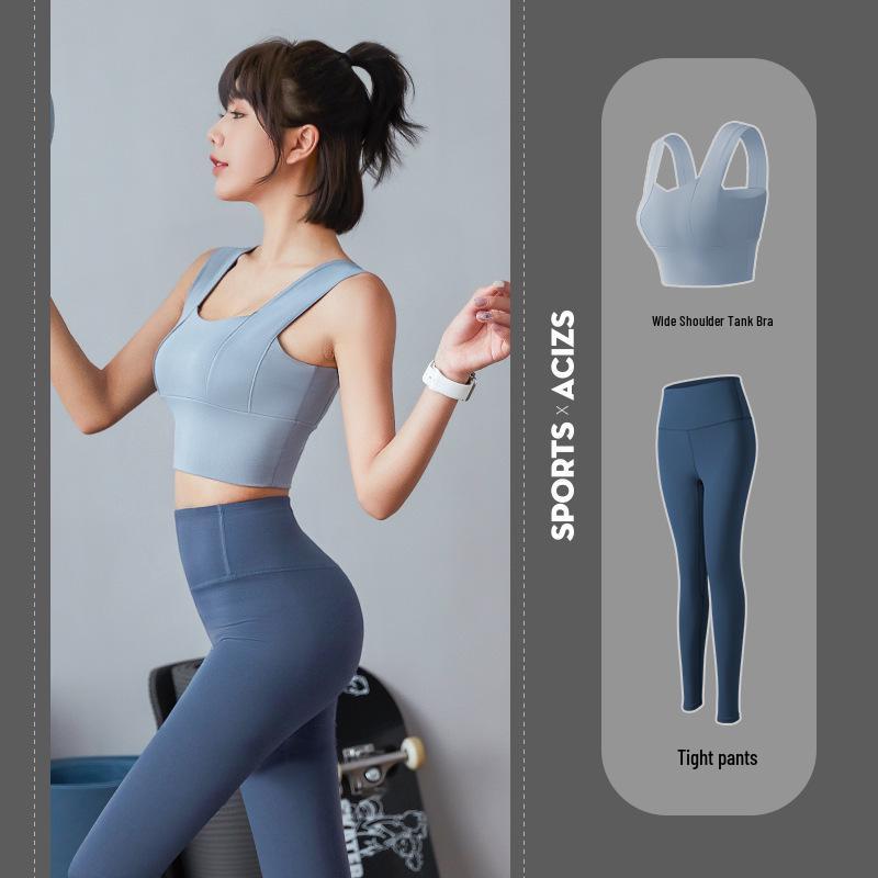 Conjunto Esportivo e de Yoga com Sutiã Esportivo Emagrecedor Costas Nuas Feminino 2025