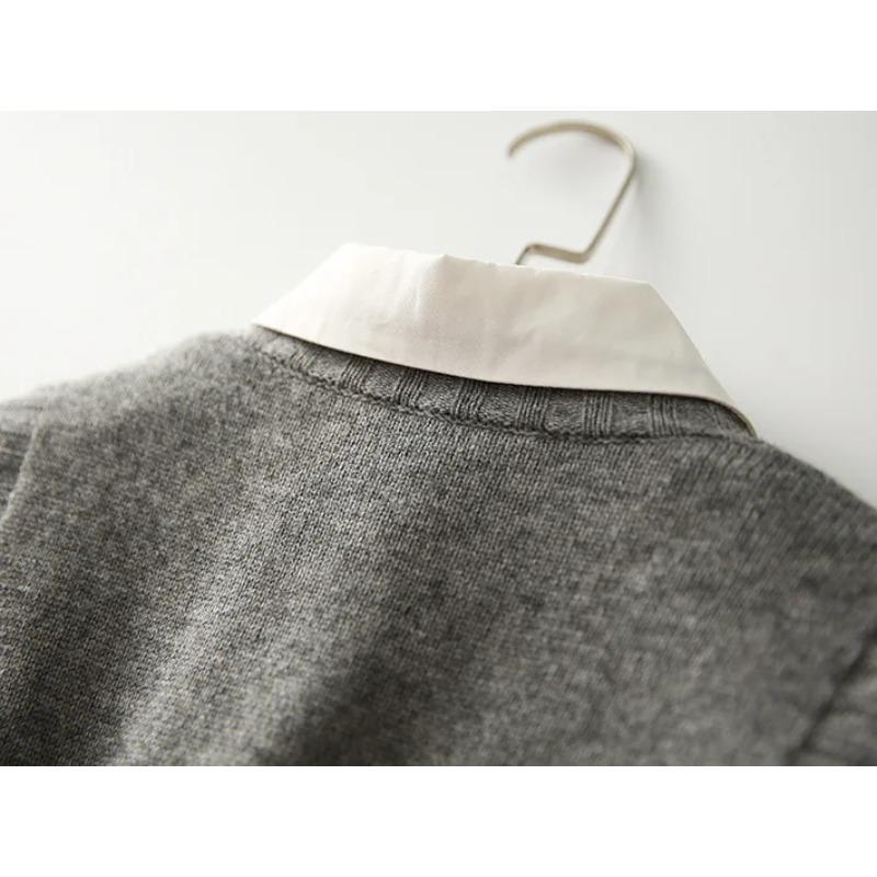 Módní pletená vesta pro ženy Svetr bez rukávů Retro úpletové tílko Korejský dámský podzimní a zimní pletený svetr