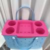 Colorful EVA Beach Storage Tray Divider Design Camping Storage Tray For Sunscreen Towels Snacks Waterproof Portable