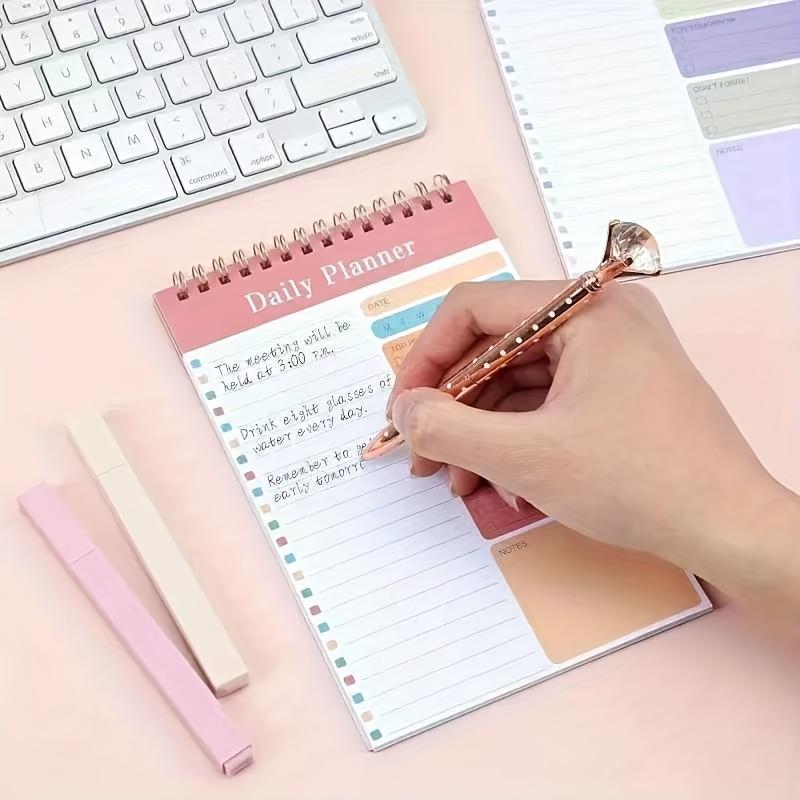 30-Page Daily To-Do Planner, Versatile Scheduler for Fitness, School & Office, Must-Have Daily Organization Supplies