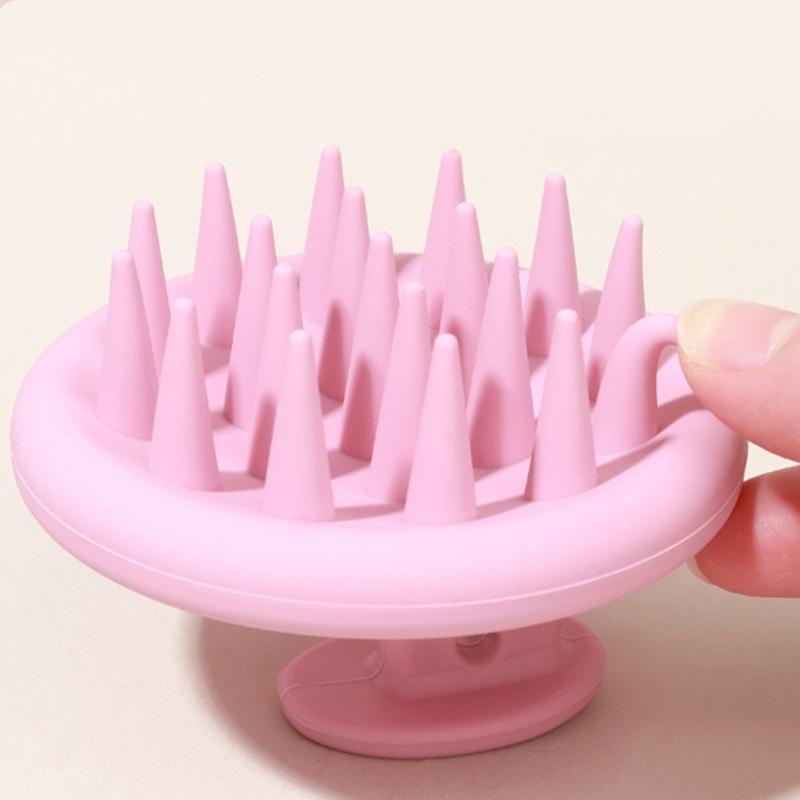 Einzigartiges Design Silikonkopf Körper Kopfhaut Massagebürste Rutschfeste Haarpflegegeräte zur Kopfhautreinigung und Entspannung