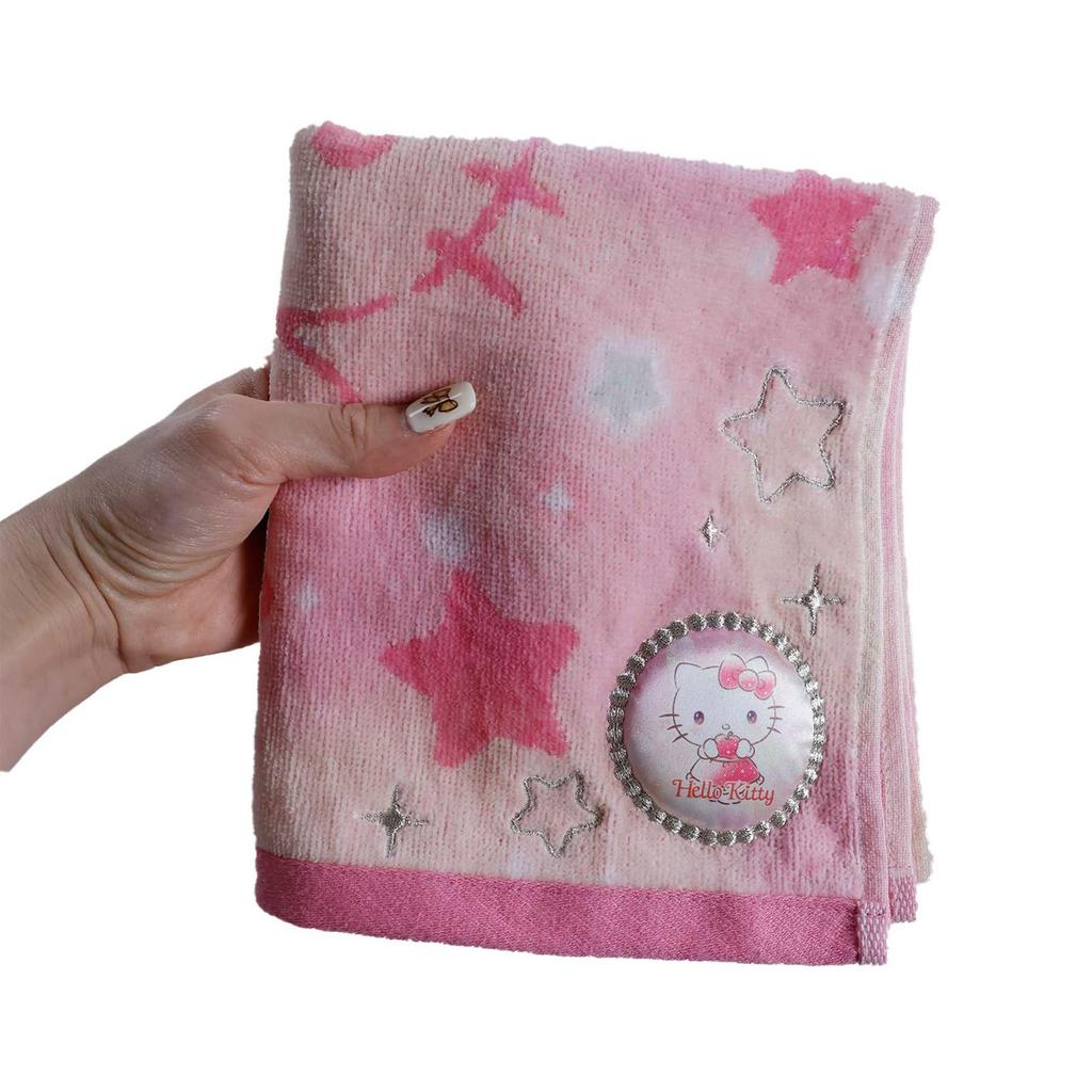 Marushin Face Sanrio Hello Kitty Yumekira Antibacterial and Deodorizing 3725007600 Towel, Kitty, 100% Cotton, Treatment, Gift, Present,