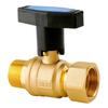 High-Flow Copper Ball Valve with Quick Connect for Fan Coil Units, Dual Thread Male and Female, 1-Inch and 3/4-Inch Options
