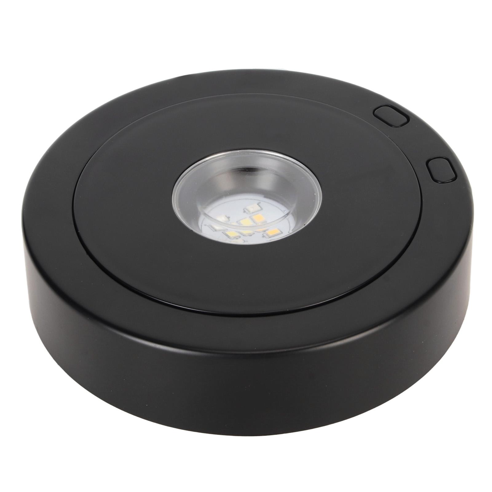 

Светодиодная вращающаяся подставка-дисплей черная 360 градусов 80-е круг питание от батареи или USB поворотный стол подставка-дисплей для кристаллов стекла