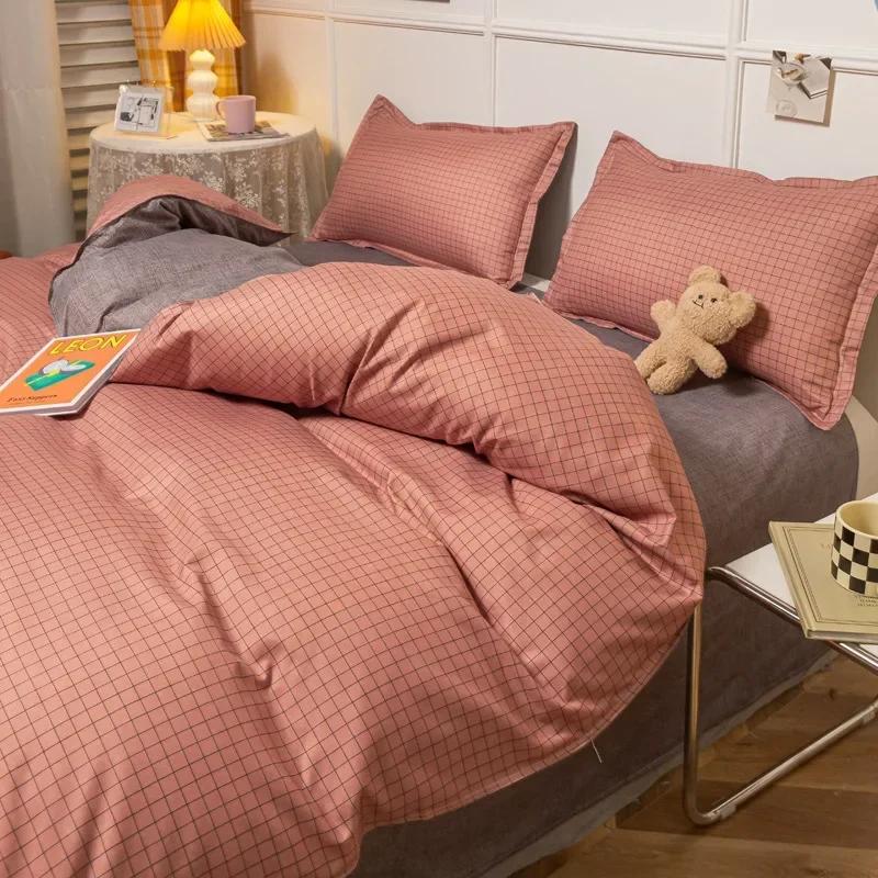 Strawberry Bedding Set Double Sheet Soft 3/4pcs Bed Sheet Set Duvet Cover Queen King Size Comforter Sets For Home For Child