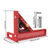 3D Multiple Angles Measuring Ruler Woodworking Square Protractor Triangular Measuring Tool 2-in-1 Carpentry Set Square Set