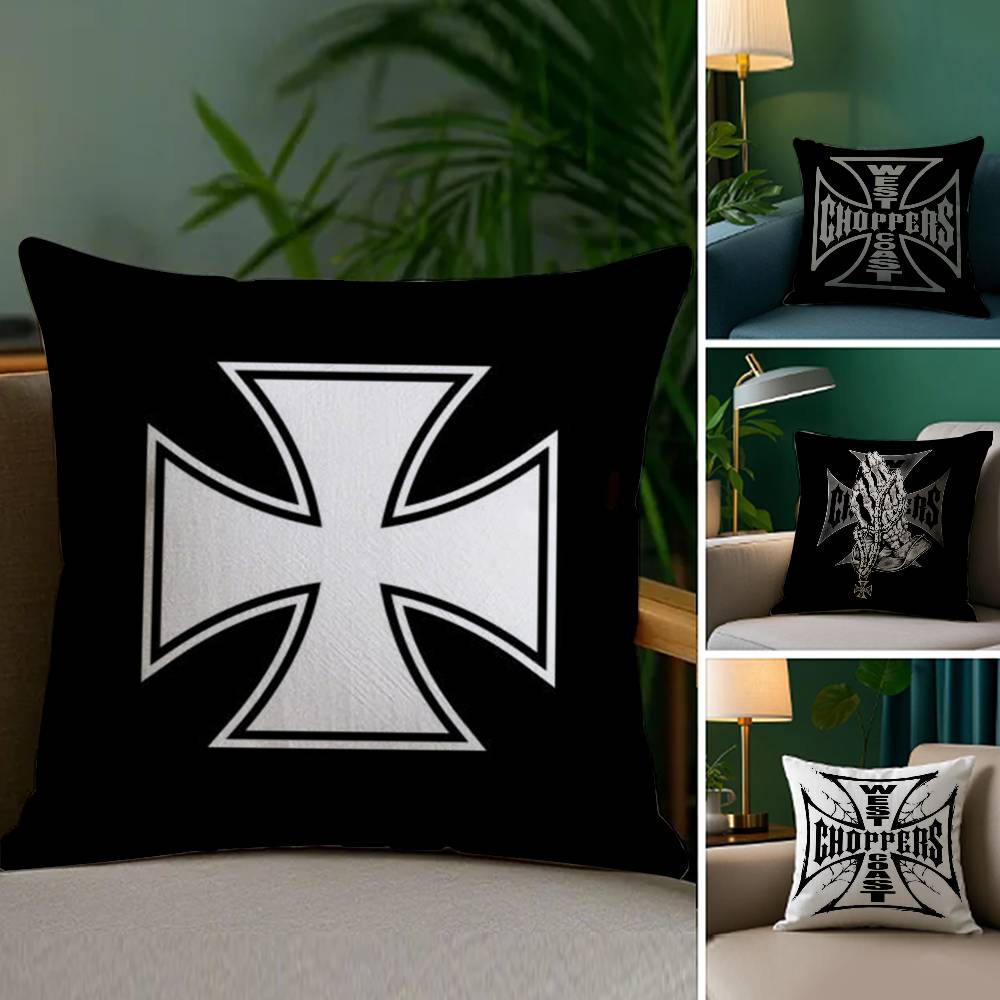 WWest Coast CChoppers Pillow Case Plush Fabric Soft Double Sided Print Sofa Cushion Cover Throw Pillow Covers