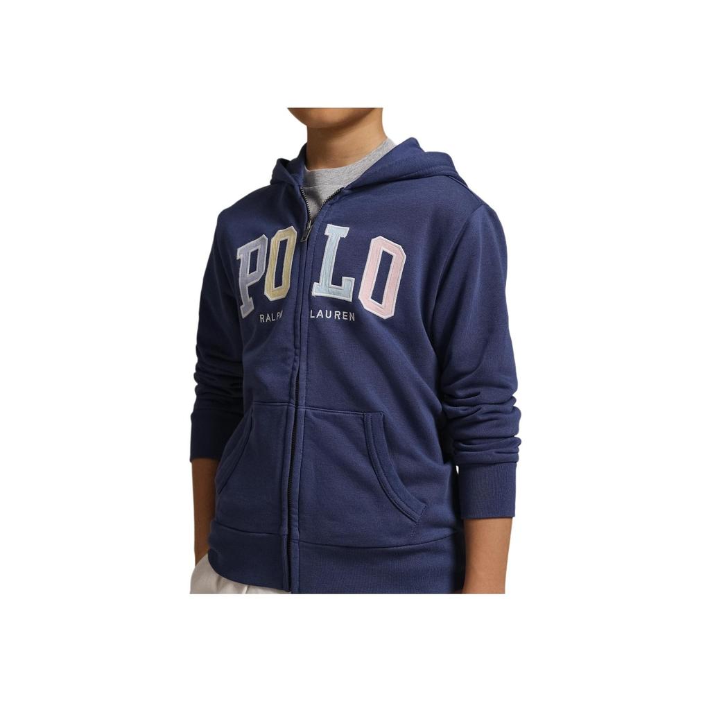 Polo Ralph Lauren Hoodie Logo Fleece Full Zip Hooded Kids hoodies Blue CWPOKNIY8021386-410