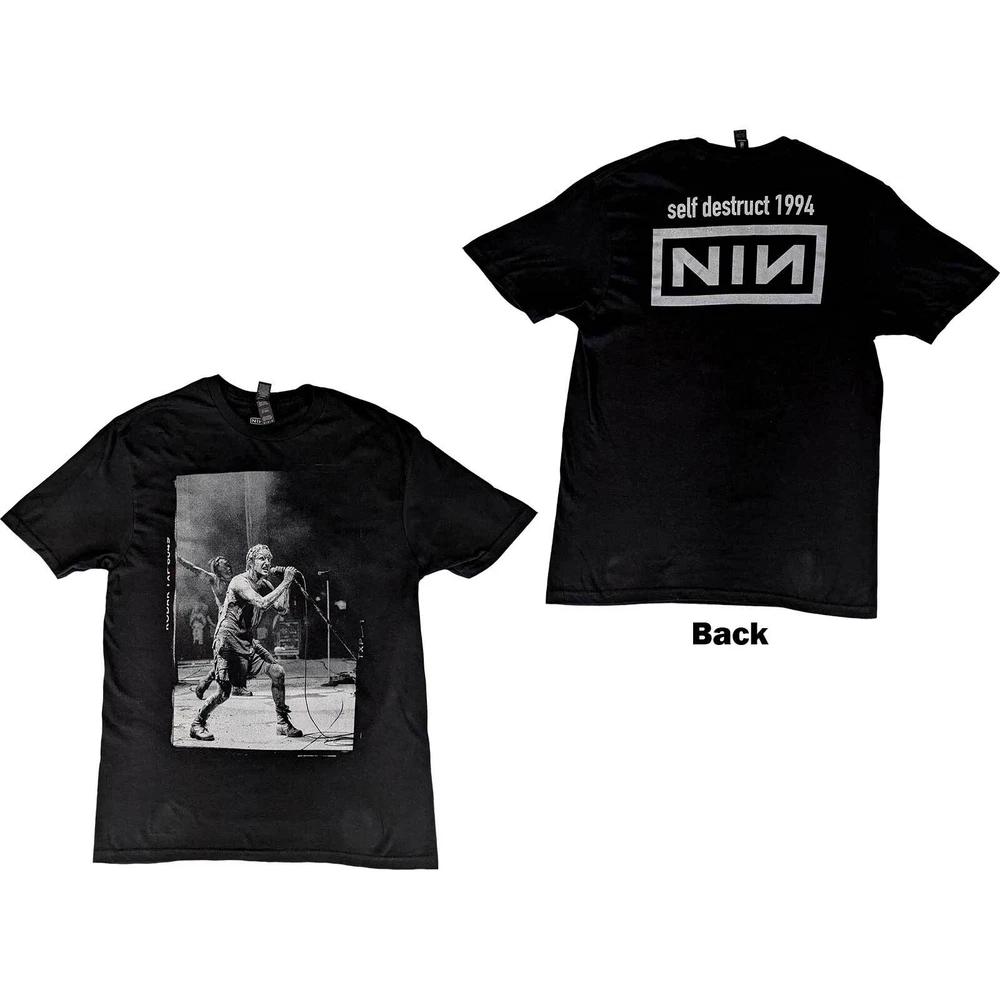 Nine Inch Nails Unisex Tshirt Self Destruct 94 (Back Print) S