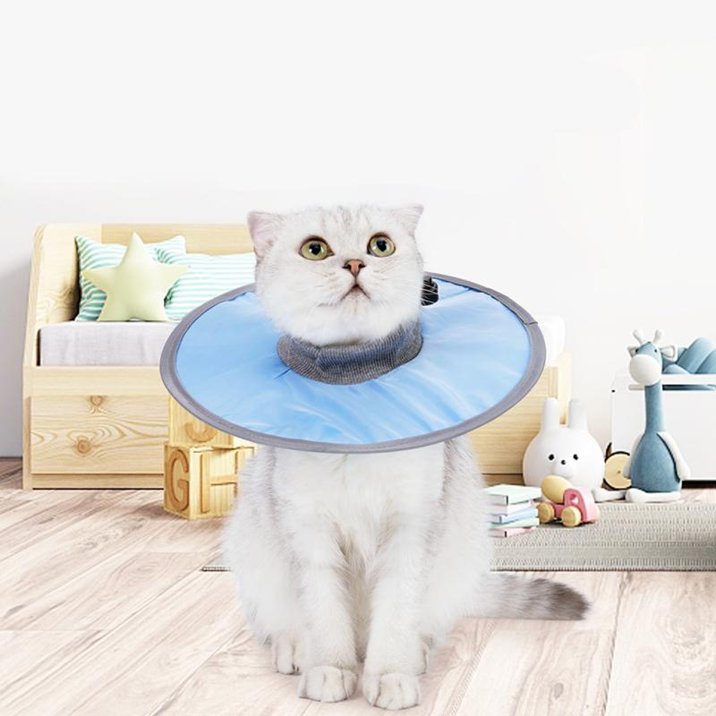 Cat Elizabethan Collars Wound Healing Collars Adjustable Anti-bite Anti-licking Protective Circle