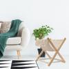 Bohemian Stil Baumwollseil Geflochten Lagerung Faltbares Regal Kreatives Schreibtisch-Bodenregal Nachttisch Lagerungs-Organizer