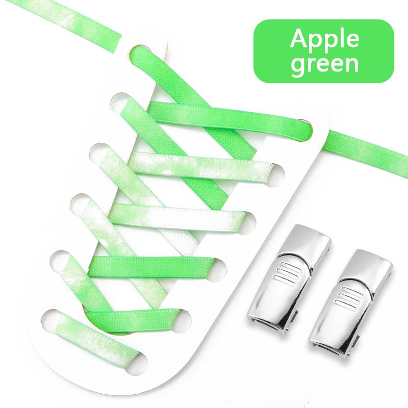 1Pari Magnetic Lock No Tie Shoe Laces Rainbow Elastic Laces Sneakers Adults Kids 8MM Wide Flat Shoelaces Rubber Bands for Shoes