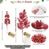10Pcs Artificial Berry Bouquet Christmas Decoration Xmas Tree Pendant Ornament for Home Room Decor New Year 2026 Gifts Accessory