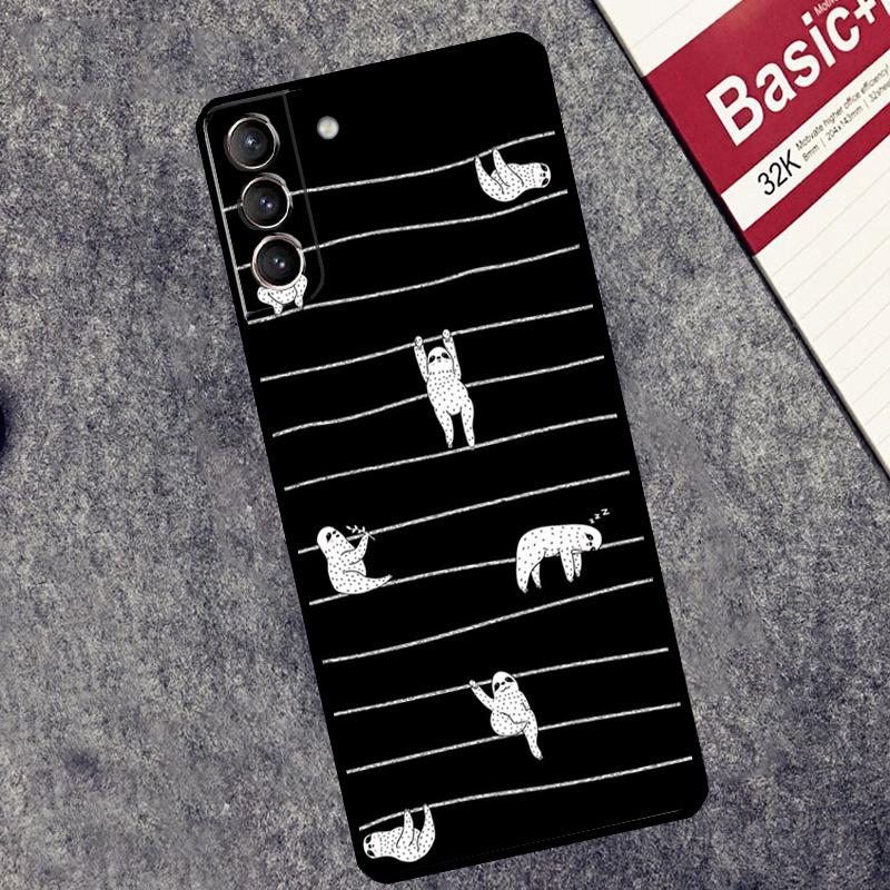 Sloth Cute Animal Case For Samsung Galaxy S26 S25 Ultra S20 S21 S22 S23 S24 Ultra S10 Plus S25 FE Cover Coque