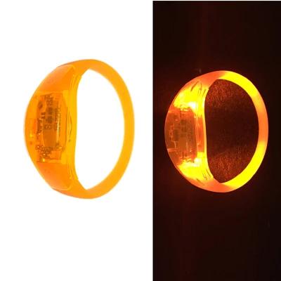 

6pcs Led Bracelet Sound Activated Glowing Bracelets Sound Control LED Light Up Silicone Flashing Bracelet Bangle for Bar Concert 6pcs