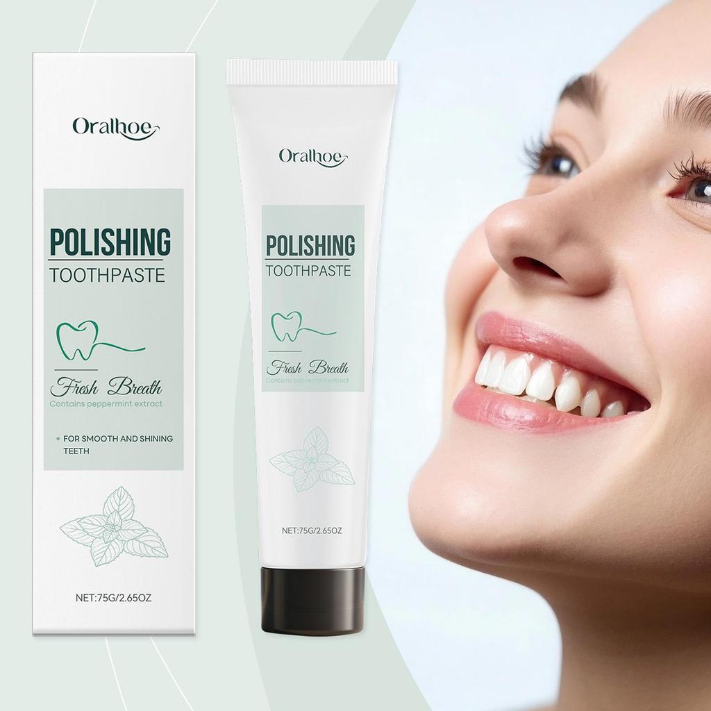 Teeth Stain Removal Toothpaste Easily Remove Yellow Teeth Protect Tooth Enamel Lasting Fresh Breath Mint Fresh Care Toothpaste