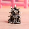 Figure Home Decor Castle Ornaments Architectural Brass Ornaments Antique Style Small Houses