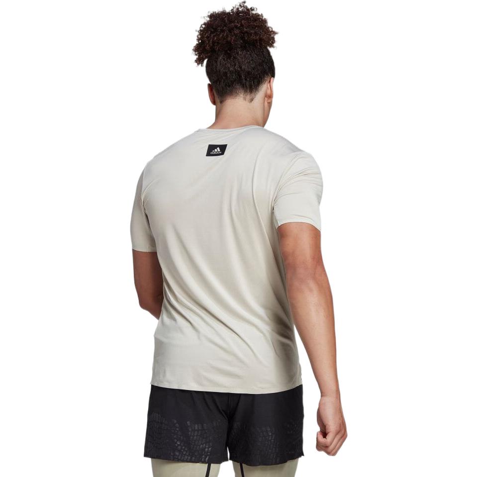 Adidas Logo Print Crew Neck Short Sleeve T-Shirt Men Tops White HD6403