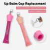 Lip Balm Keychain Caps Stylish Lip Balm Lid Key Holder Essential Key Accessory Silicone Texture Suitable for Women Girl