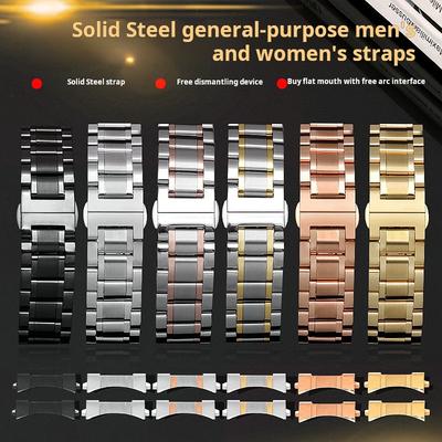 20mm 22mm pánský nerezový řemínek pro chytré hodinky Samsung Huawei GT5 GT4 4PRO 3 GT3 3PRO GT Xiaomi Watch S1/S2 kovový pásek