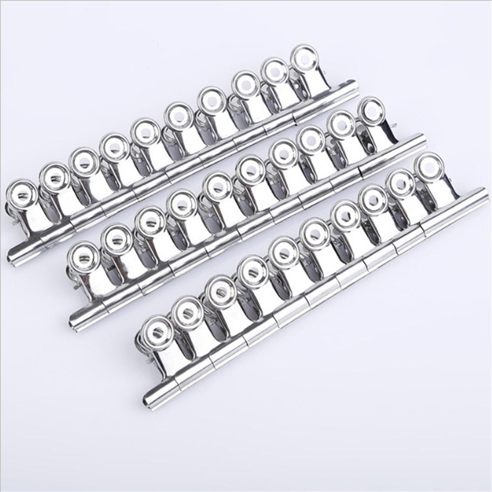 100pcs Chip Bag Clips Metal Hinge Clips for Kitchen Office School