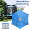 UV Protection Trampoline Cover 6/8/10/12/14-Foot Sunshade Resistant Waterproof Oxford Cloth Universal Outdoor Shade 6 Poles Canopy Sun Rainproof Tent