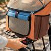 Breathable Cycle Handlebar Bag Convertible Cycle-Mounted Pet Carrier for